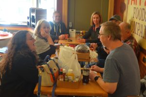 More discussion about donuts at Hanisch Bakery, Red Wing